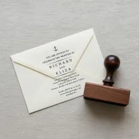 Nautical Wedding Invitation Stamp – Custom Text