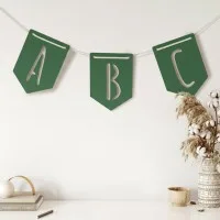 Plywood Letter Pennant – Alphabet Garland, Custom Word