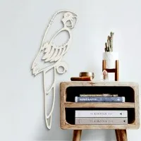 Parrot Wall Decor – Openwork Laser-Cut Birch Plywood