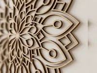 Wooden Petals Mandala Wall Art