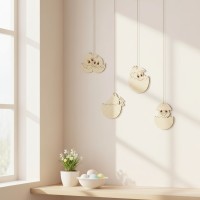 Easter Chicks in Birch Plywood (4 Pieces)