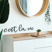 Birch Plywood Quote “C'est la vie”