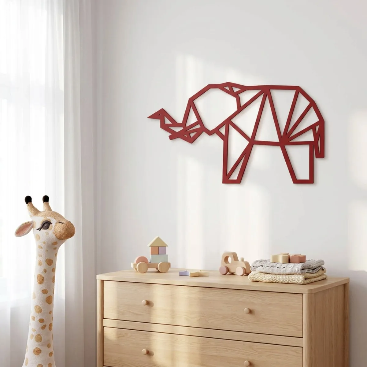 Multiplex decoratie - Origami olifant