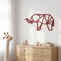 Multiplex decoratie - Origami olifant