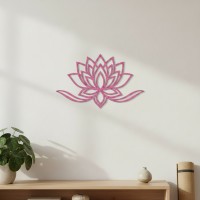 Yoga Lotus Flower Birch Plywood Wall Decor