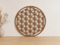 Flower of Life Wooden Wall Panel