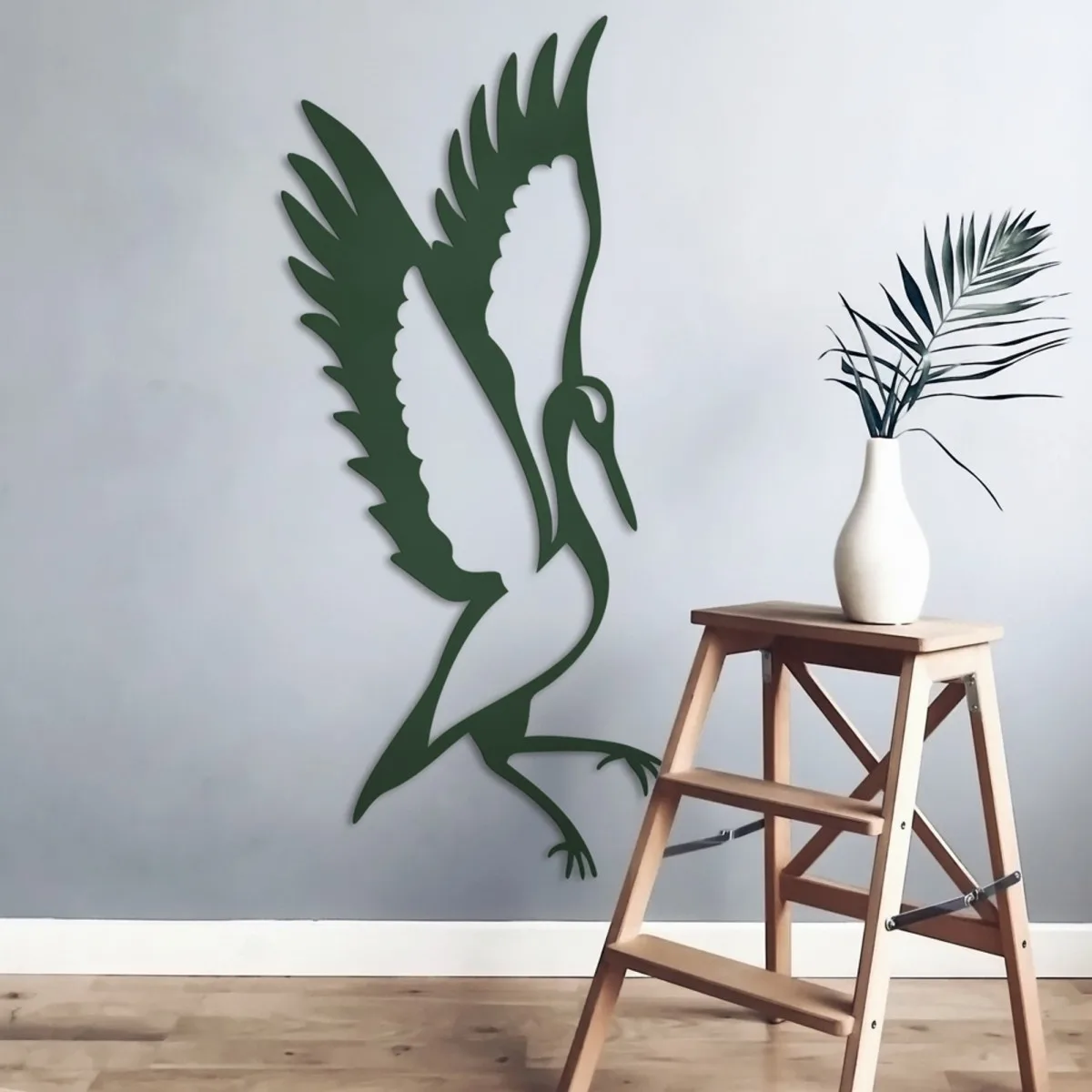 Multiplex decoratie - Staande kraanvogel