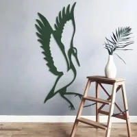 Multiplex decoratie - Staande kraanvogel