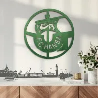 Multiplex decoratie – Logo FC Hansa Rostock – rond Ø38 cm