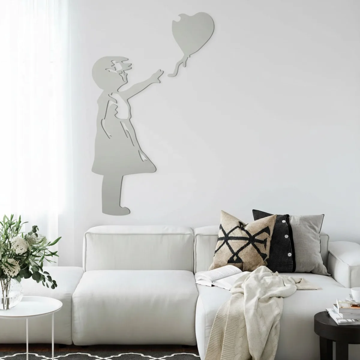 Sperrholz-Wanddeko – Banksy – Das Mädchen mit dem Herzluftballon
