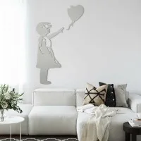 Sperrholz-Wanddeko – Banksy – Das Mädchen mit dem Herzluftballon