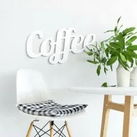 Coffee Script Wood Letters - Kitchen Wall Decor