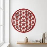 Birch plywood decoration: Flower of Life Symbol of Power