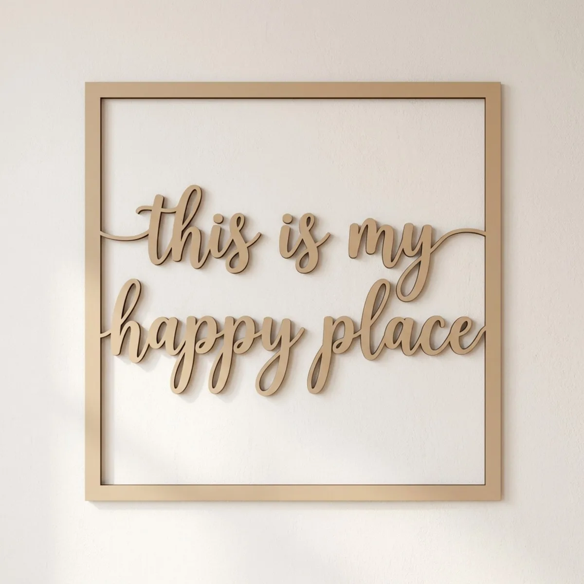 Décoration en contreplaqué this is my happy place