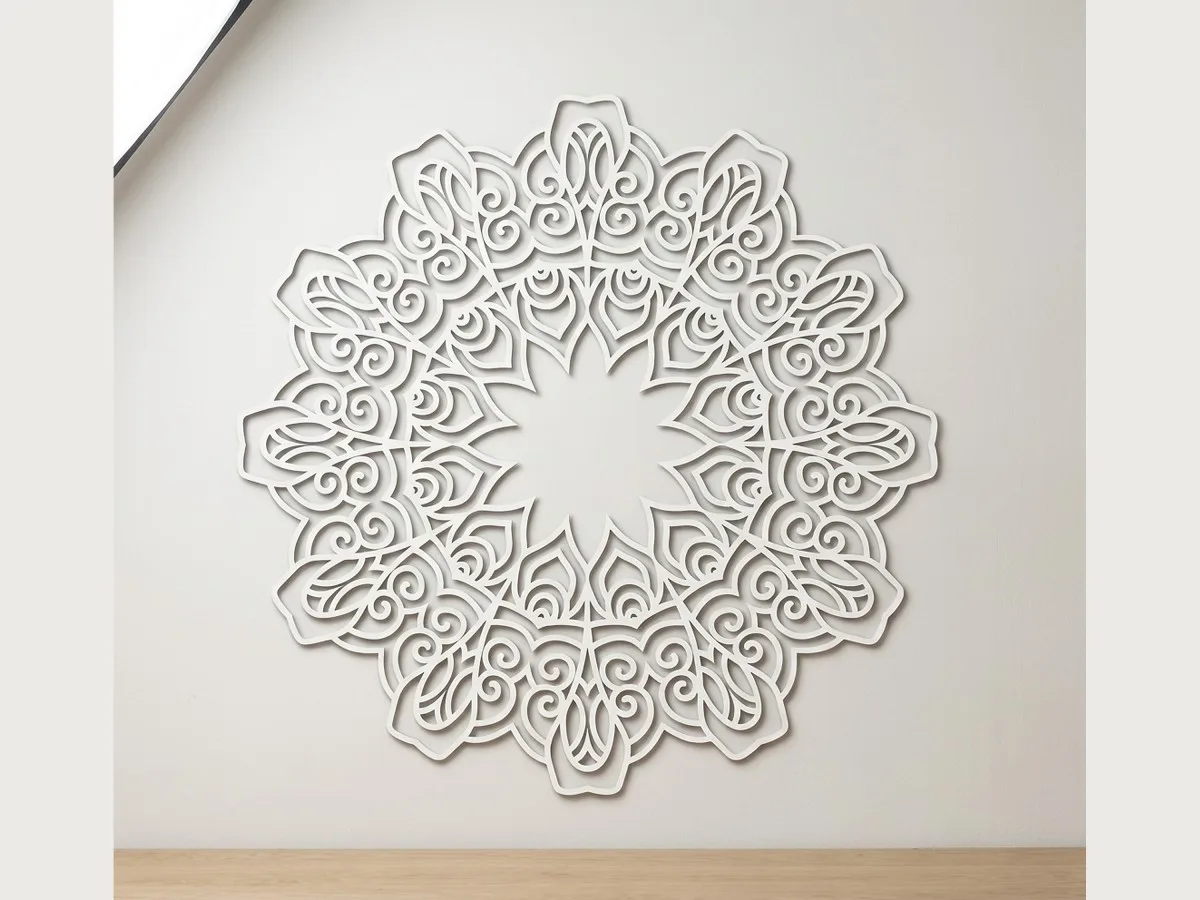 Mandala Leaves Wall Art