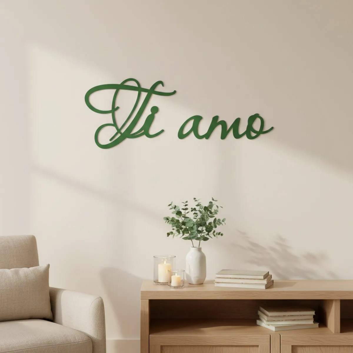 Ti amo – Birch Plywood Wall Decor