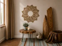 Wooden Mandala Wall Panel