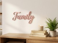 Family Plywood Wood Decor