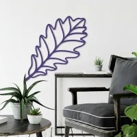 Birch plywood wall decoration - Oak leaf