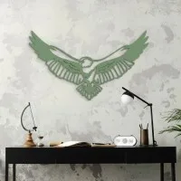 Adler Wanddekoration aus Birken-Sperrholz – Flugender Adler Silhouette