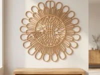 Wooden Mandala with Fish