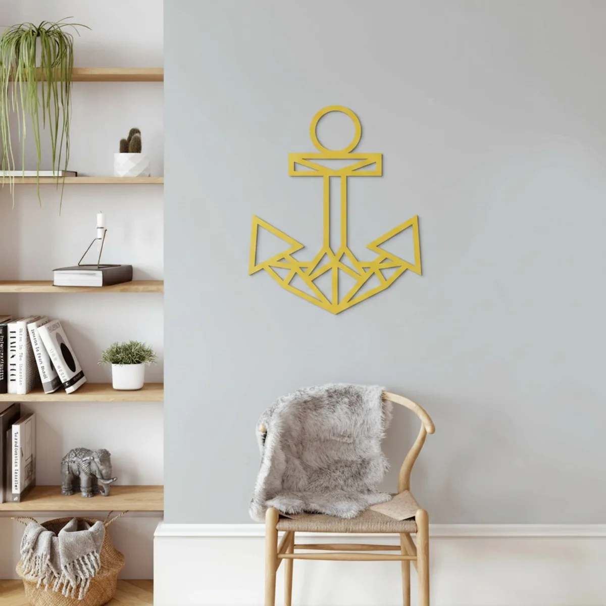 Décoration en bois - Ancre - Contreplaqué de bouleau