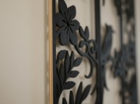 Floral Birds Wall Decor, Set of 4 Tall Panels
