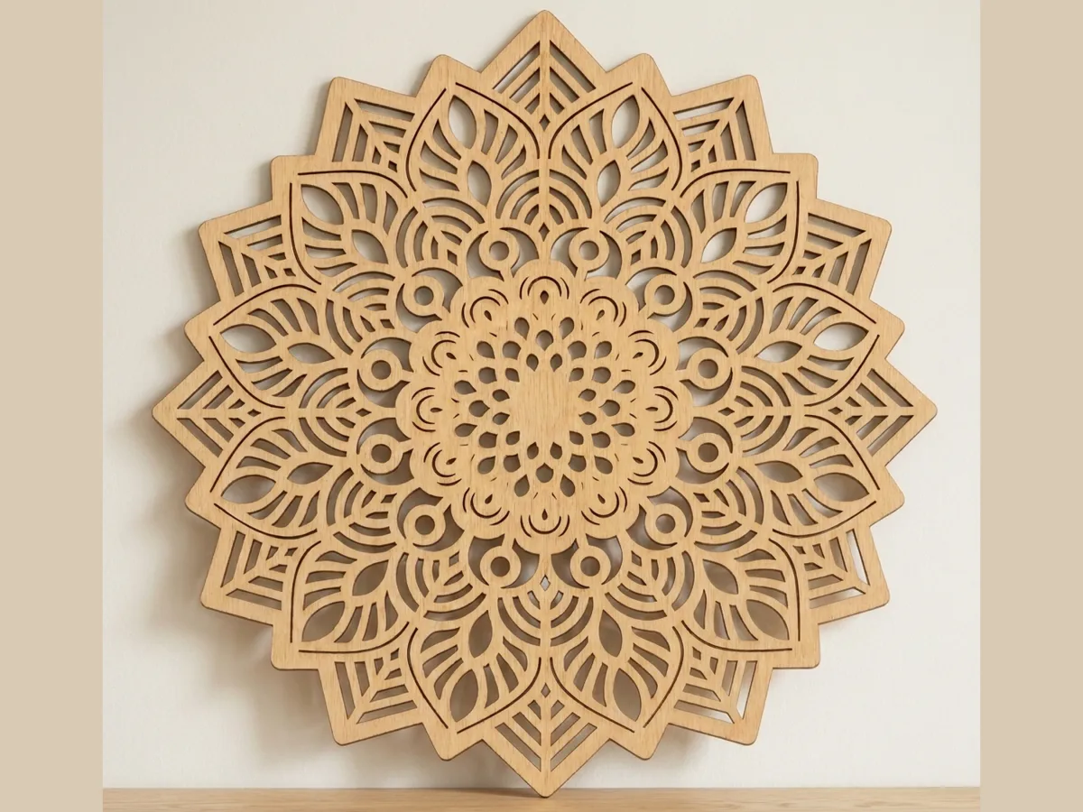 Plywood Mandala Wall Panel