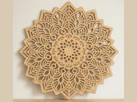 Plywood Mandala Wall Panel