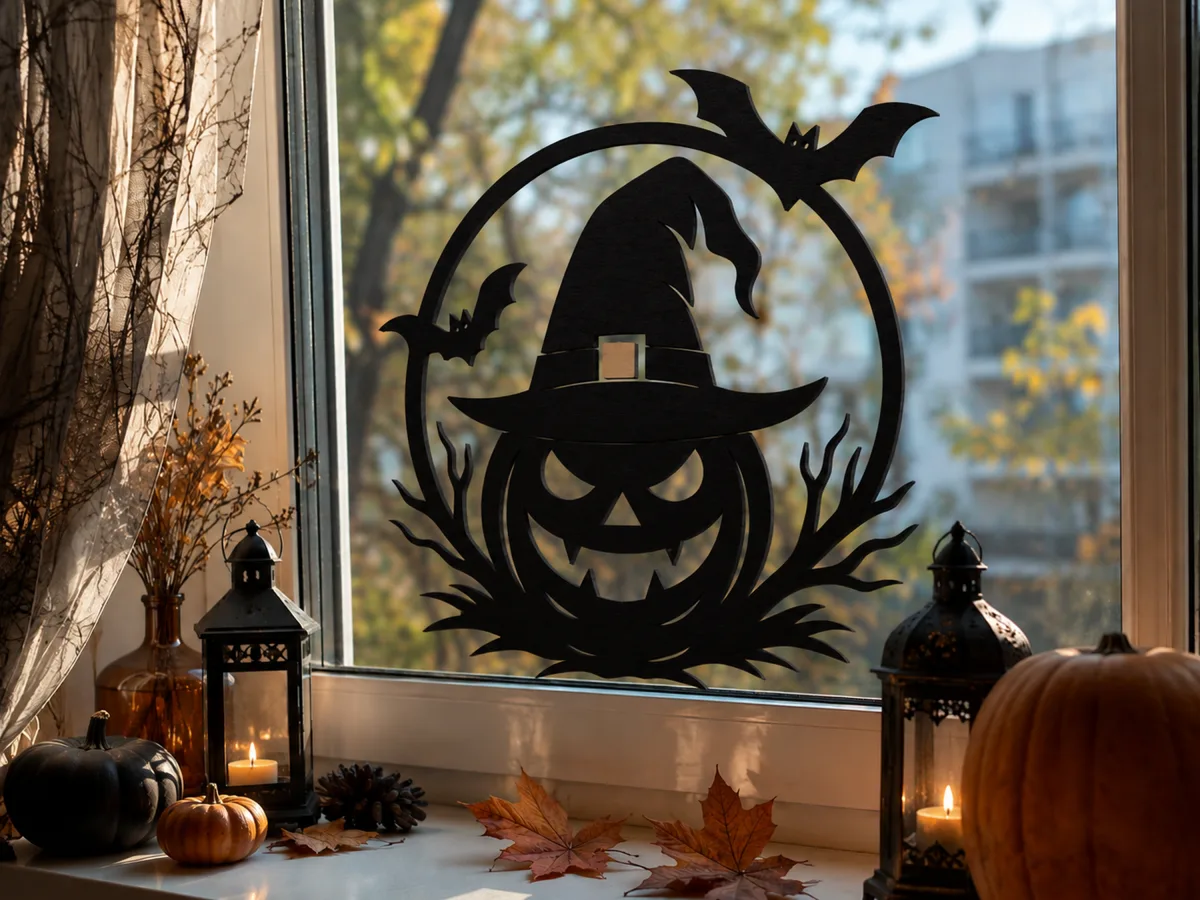 Halloween Hanging Pumpkin With Hat
