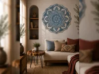 Plywood Mandala Wall Panel