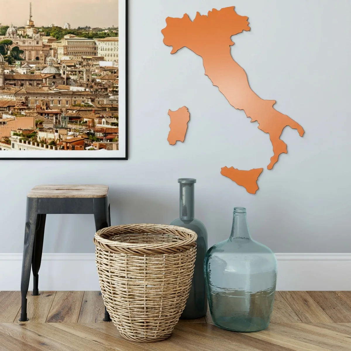 Plywood Wooden Ornament Italy – Country Map