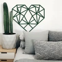 Origami Heart Wall Decor – Birch Plywood – 3 Sizes
