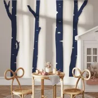 Birch Tree Forest Wall Decor – 4 Birch Trunks, Birch Plywood