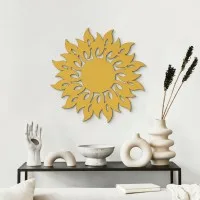 Décoration en bois contreplaqué flammes du soleil
