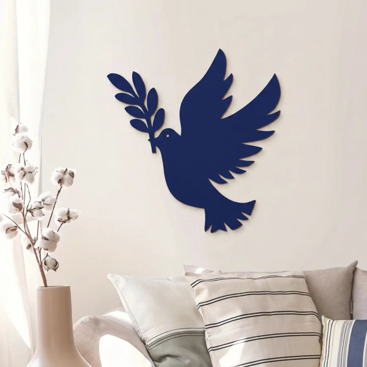 Dove of Peace Wooden Wall Decor – Birch Plywood Bird Silhouette