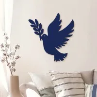 Dove of Peace Wooden Wall Decor – Birch Plywood Bird Silhouette