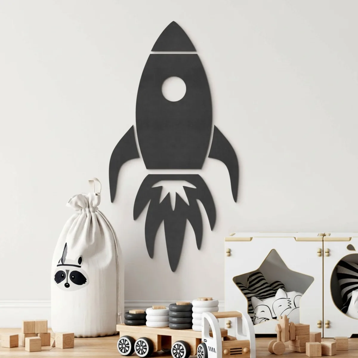Birch Plywood Wall Decor - XXL Rocket