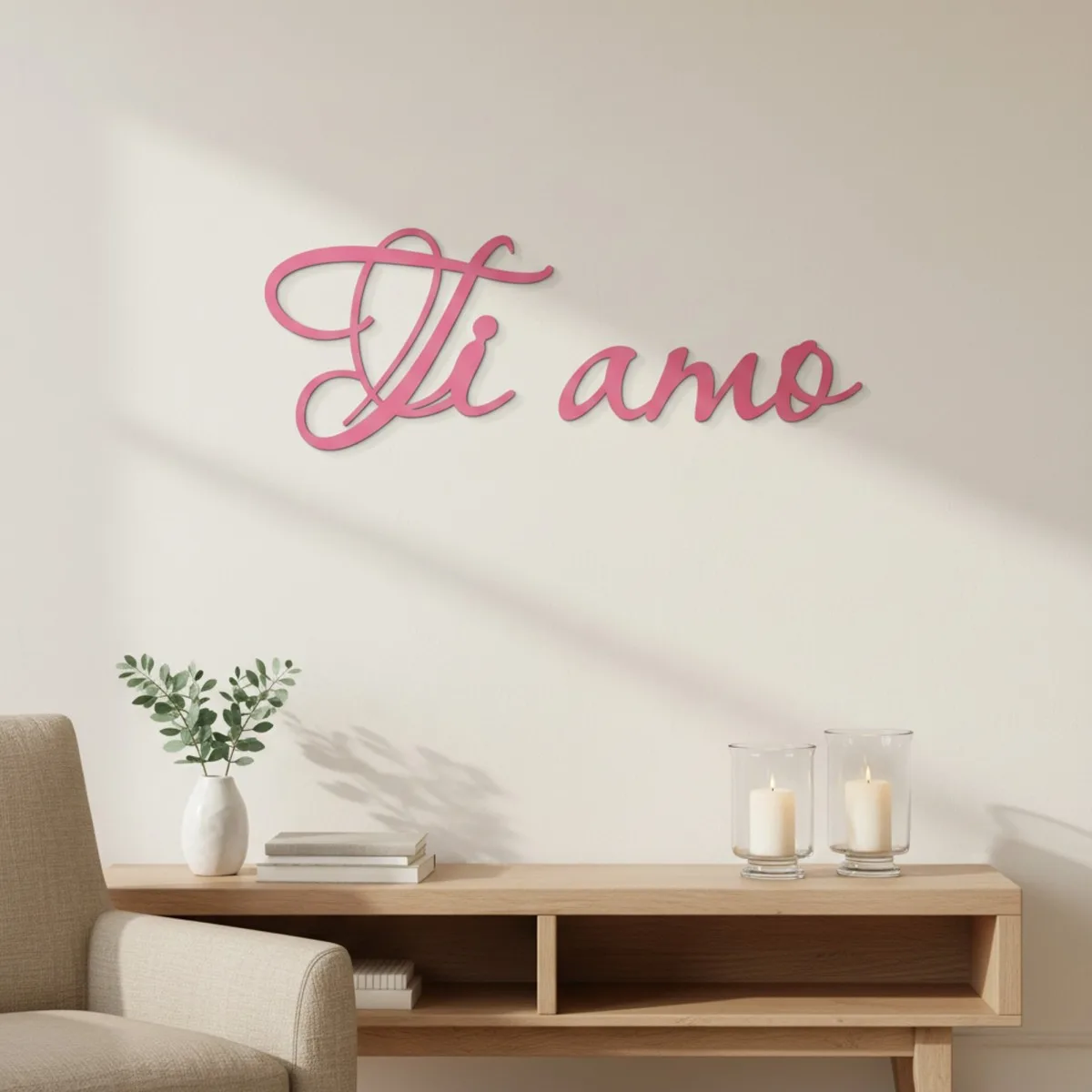 Ti amo – Birch Plywood Wall Decor