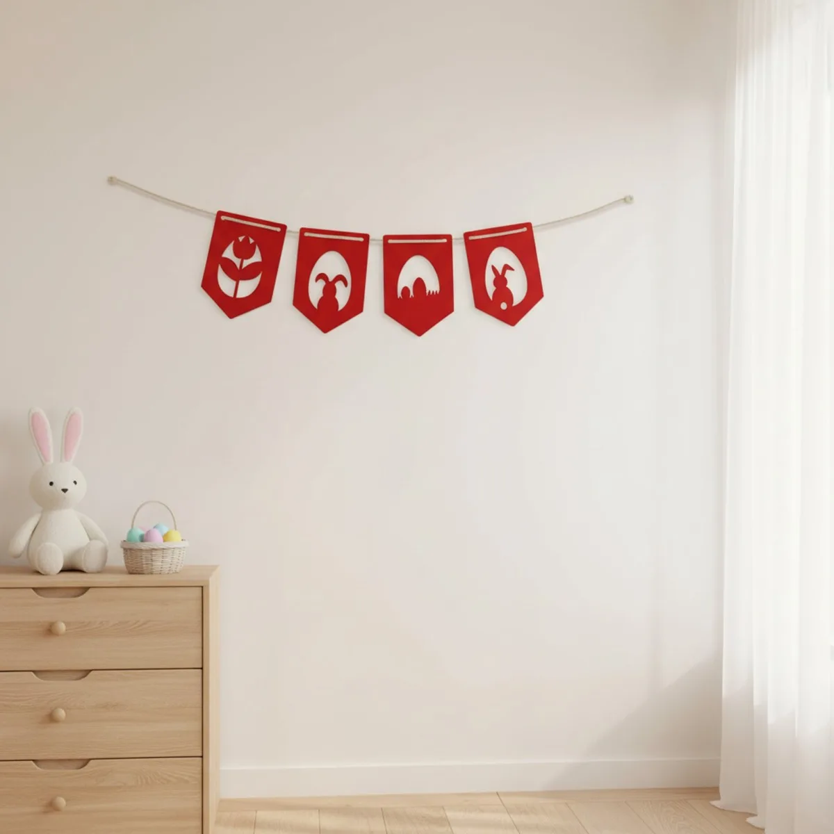 Easter Garland in Birch Plywood (4 Parts)
