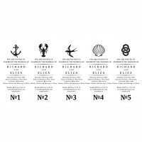 Nautical Wedding Invitation Stamp – Custom Text