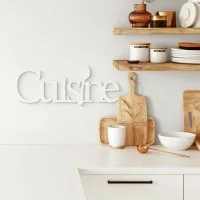 Cuisine Kitchen Sign – Birch Plywood Wall Decor