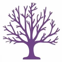Décoration murale en bois - Arbre de vie XXL sans feuilles (19 pièces) - Contreplaqué de bouleau 3 mm