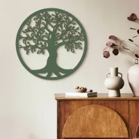 Décoration murale « Arbre de vie » Ø 40 cm – Contreplaqué de bouleau
