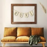 Plywood Letter Pennant – Alphabet Garland, Custom Word