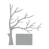 Wooden Wall Decor - Tree with Hearts XXL - 3mm Birch Plywood