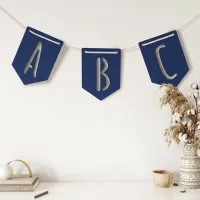 Plywood Letter Pennant – Alphabet Garland, Custom Word