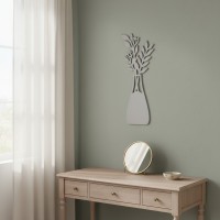 Multiplex houten decoratie: Boeket in een vaas