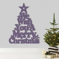 We Wish You a Merry Christmas – Birch Plywood Wall Decor