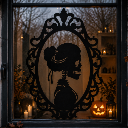 Cameo Skeleton Plywood Wall Plaque